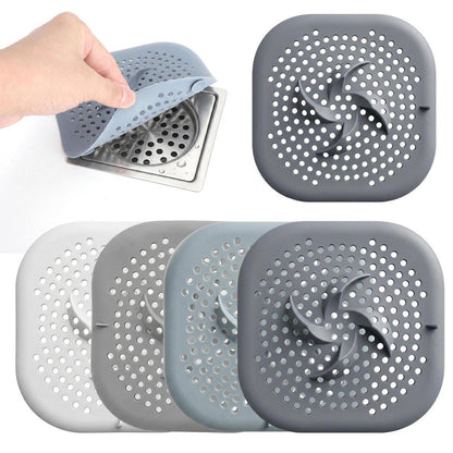 4x Abflusssieb Silikon – Haarfänger für Dusche & Badewanne
