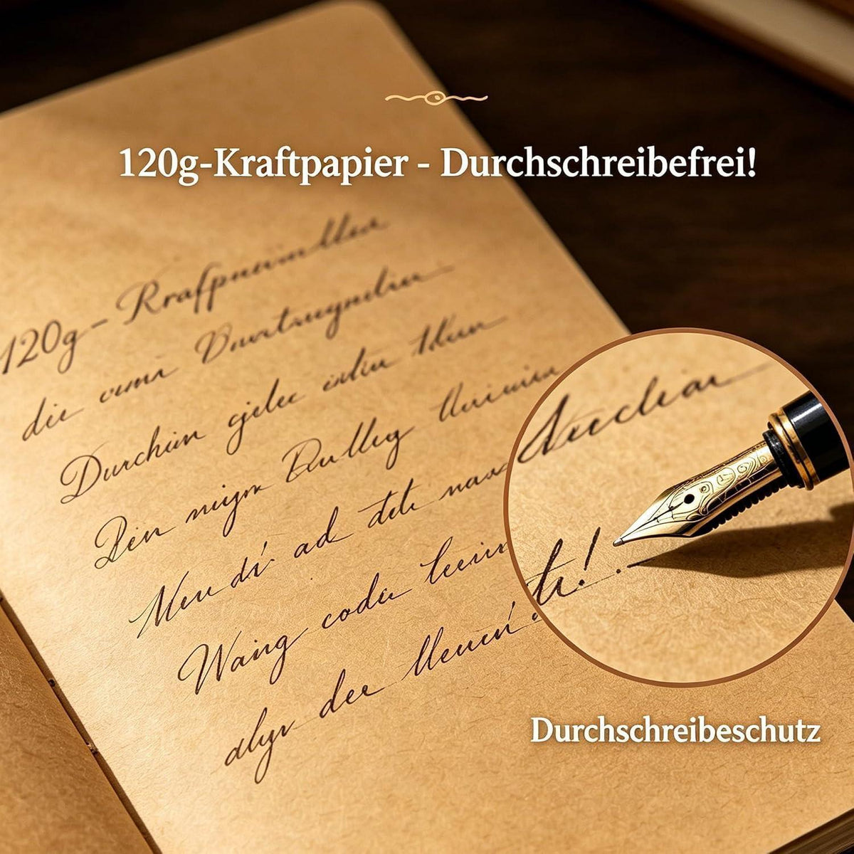 Notizbuch A5 Blanko – Vintage Tagebuch zum Schreiben & Journaling in Lederoptik