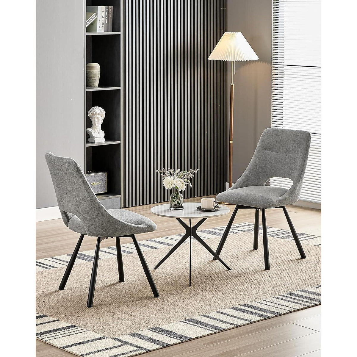 Drehbarer Esszimmerstuhl Set |, Ergonomisch & 360°