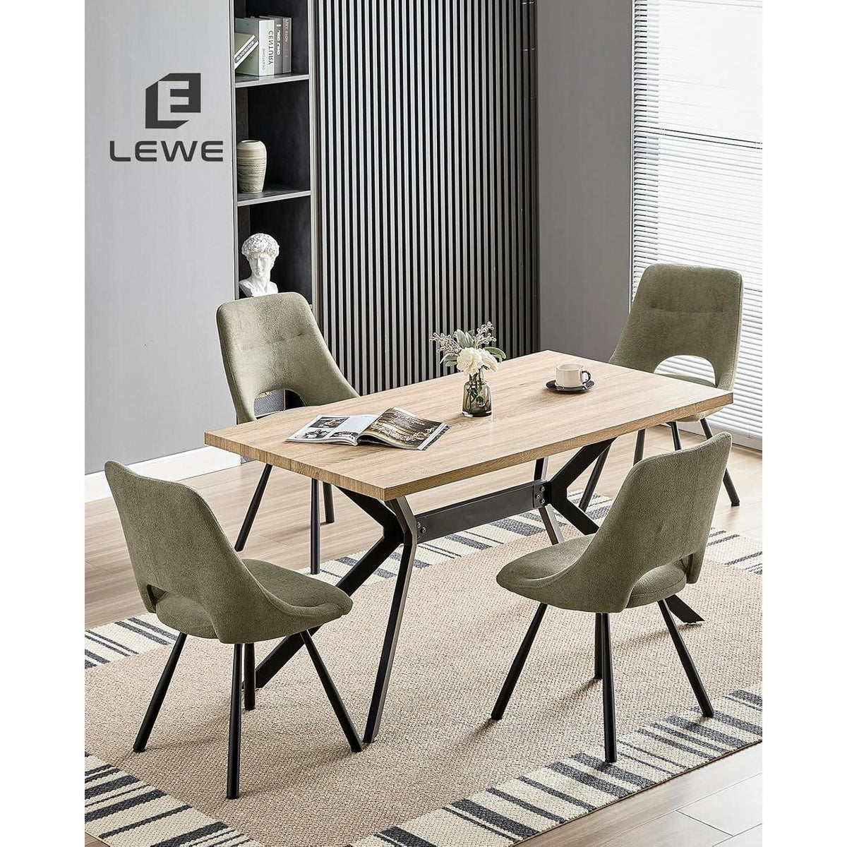 Drehbarer Esszimmerstuhl Set |, Ergonomisch & Bequem