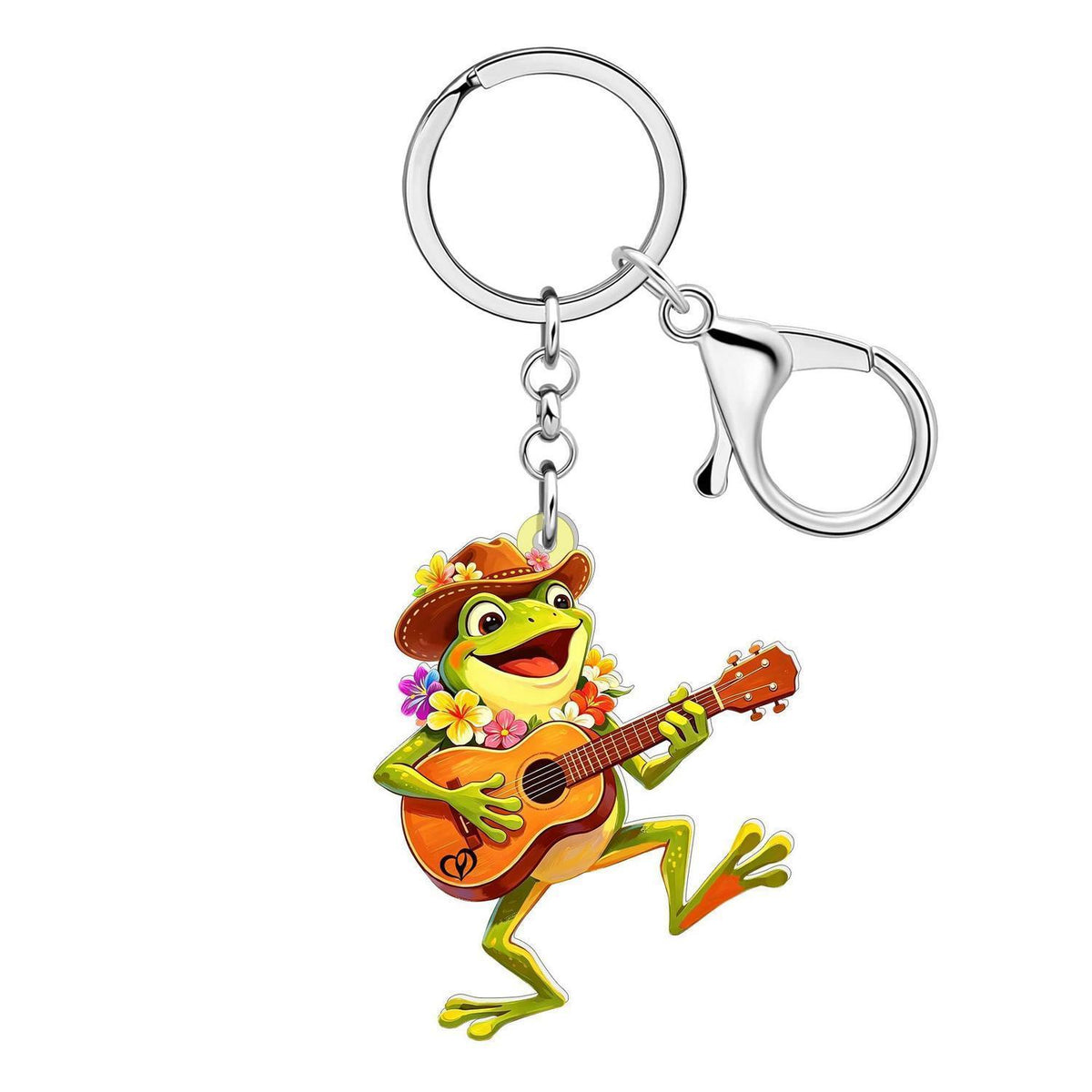 Acryl Frosch Schlüsselanhänger - Lustiger Anhänger für Damen & Mädchen