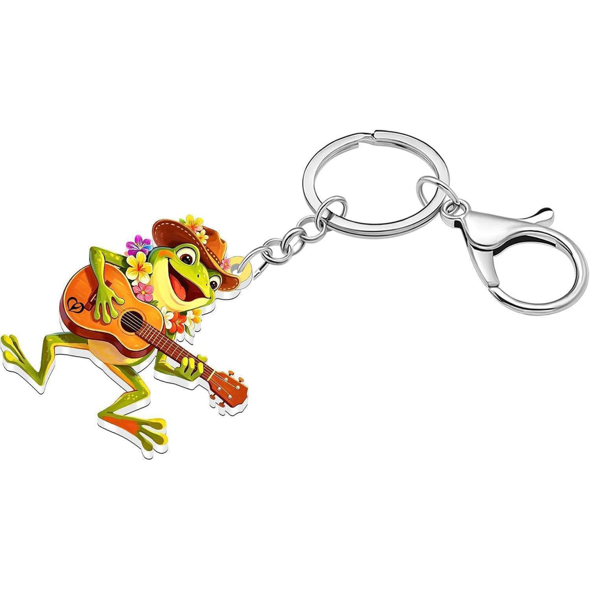 Acryl Frosch Schlüsselanhänger - Lustiger Anhänger für Damen & Mädchen