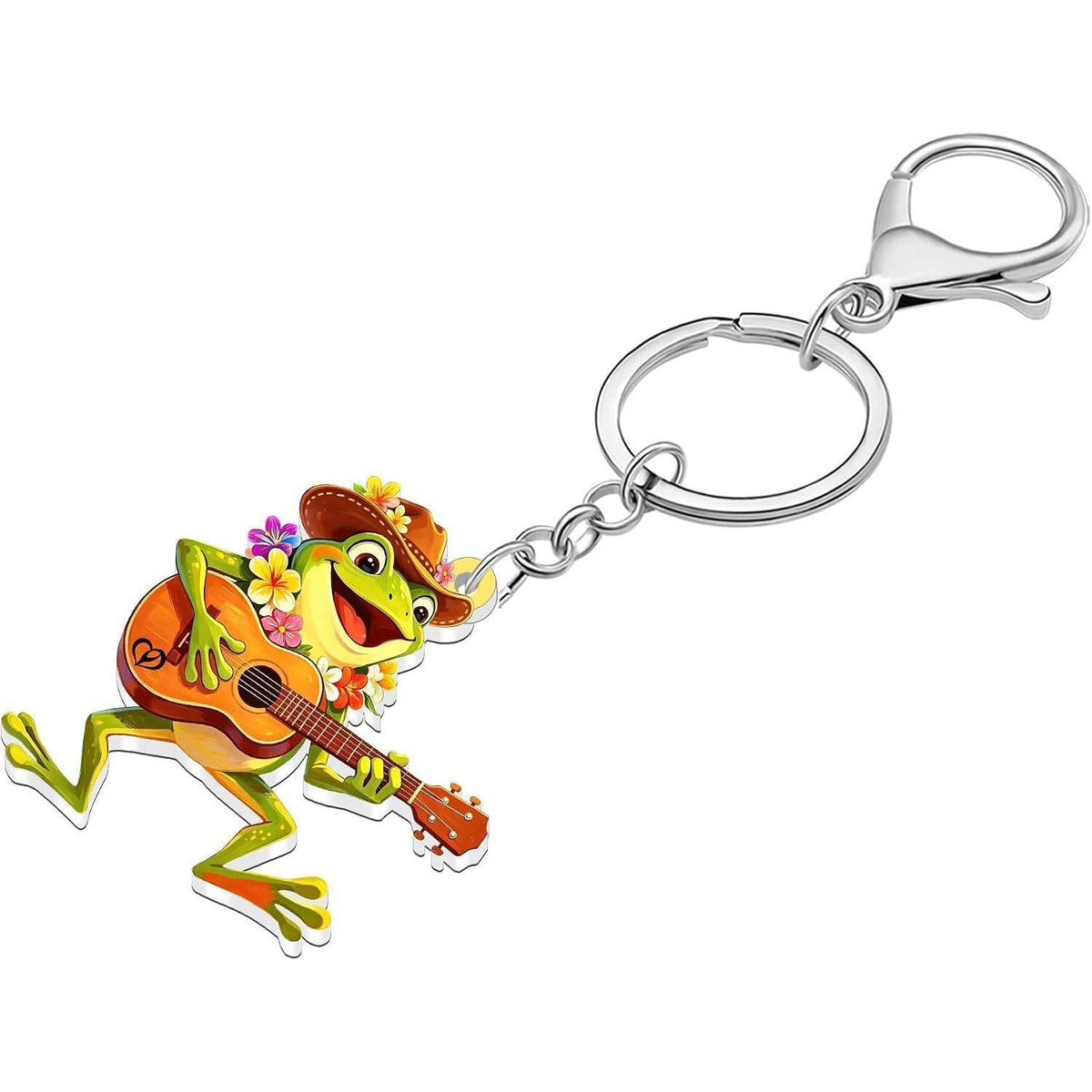 Acryl Frosch Schlüsselanhänger - Lustiger Anhänger für Damen & Mädchen