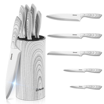 6-tlg. Messerblock Set Edelstahl – Scharf & Modern