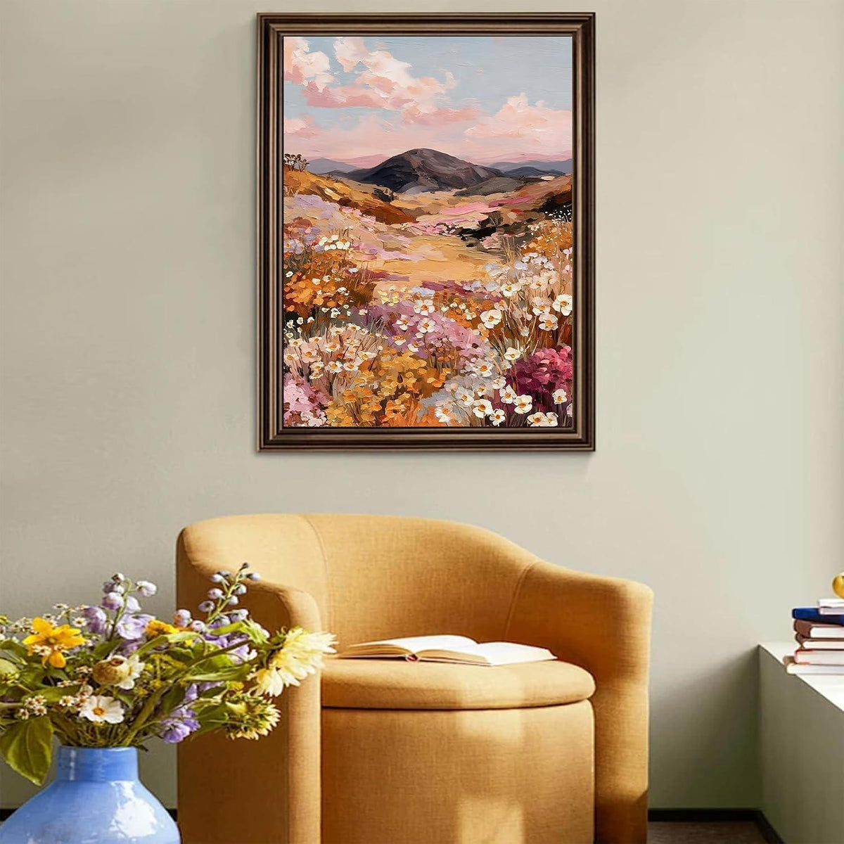 Malen nach Zahlen Landschaft Blumenmeer 40x50cm DIY Set