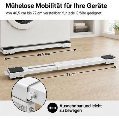 Waschmaschinen Untergestell mit Bremsen – Universal & Verstellbar