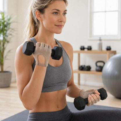 Fingerlose Fitnesshandschuhe atmungsaktiv – Yoga & Pilates