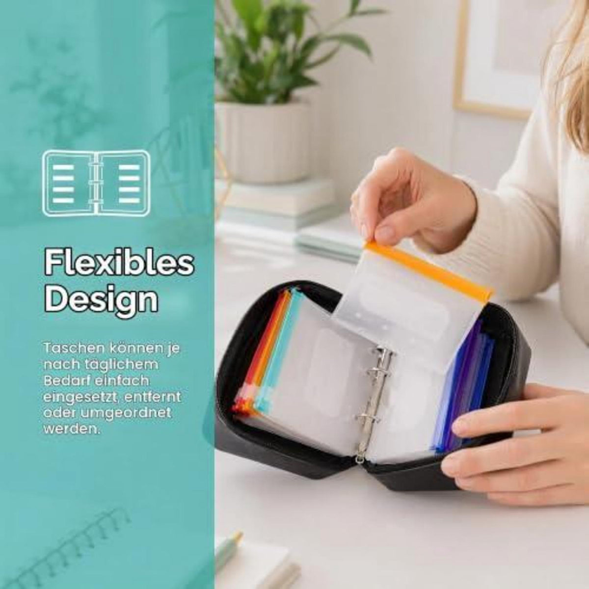Tabletten Organizer A8 Wasserdicht für 7-14 Tage (Schwarz)