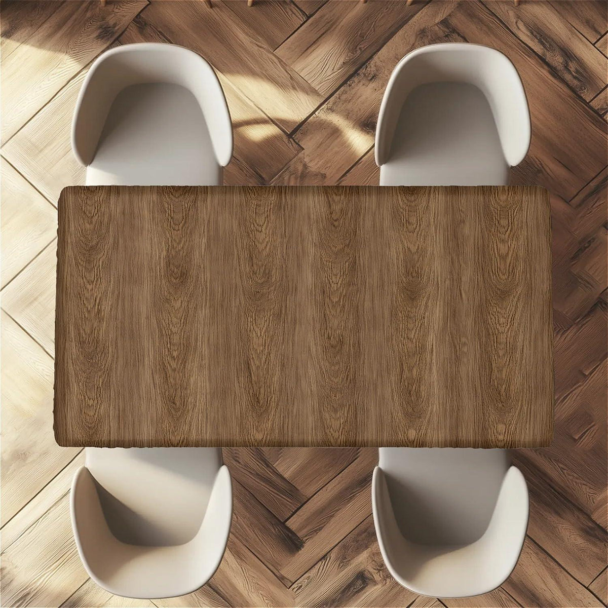 Wasserdichte Tischdecke Rechteckig 120x80cm – Holzoptik