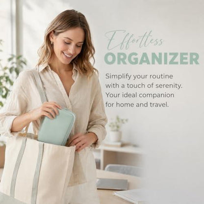 Pillen Organizer Tasche A8 – Wasserdicht für 7-14 Tage (Grün)