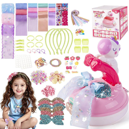 Haarschleifen Bastelset Mädchen – DIY Haarschmuck Set