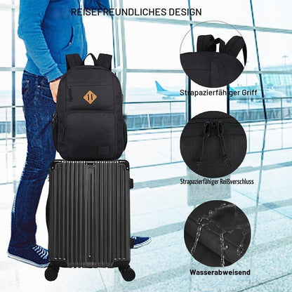 Laptop Rucksack 2er-Set, Schulrucksack für Herren Damen, 15,6/17,3 Zoll