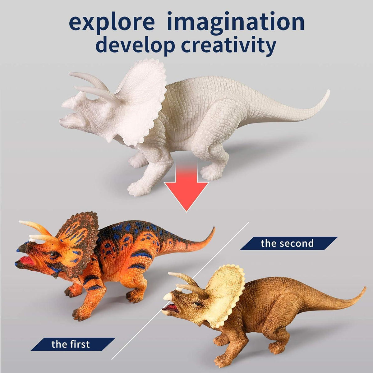 3D Dinosaurier Malset für Kinder – Kreatives Geschenk (2er Pack)