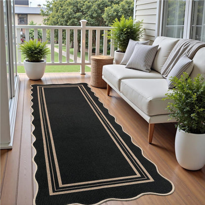 Jute-Optik Teppichläufer 80x200 cm – Rutschfest & Waschbar