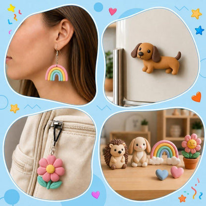 Polymer Clay Set 48 Farben – Modelliermasse für Schmuck & DIY