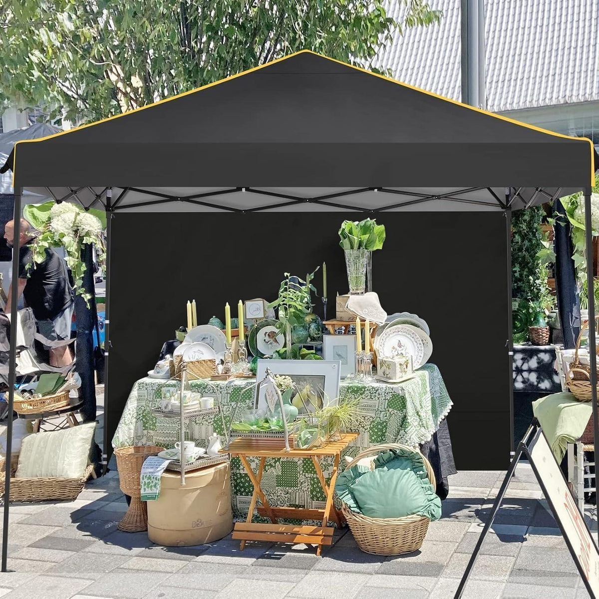 Faltpavillon 3x3 m mit Seitenteilen – Wasserdicht & Winterfest