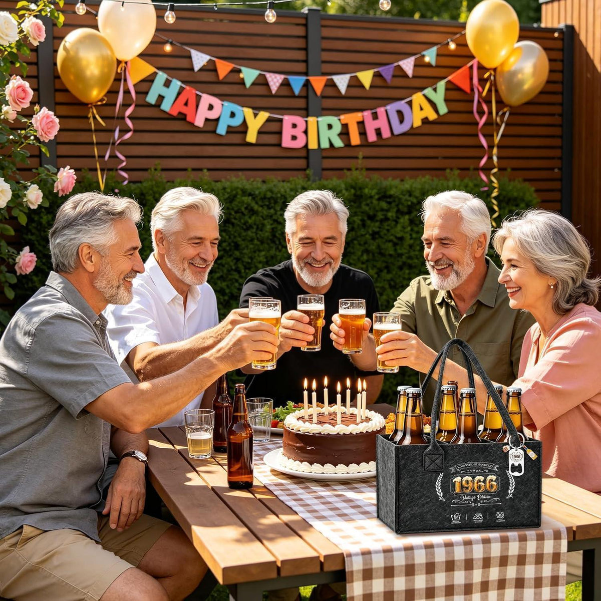 Männerhandtasche Bier Geschenkset zum 60. Geburtstag