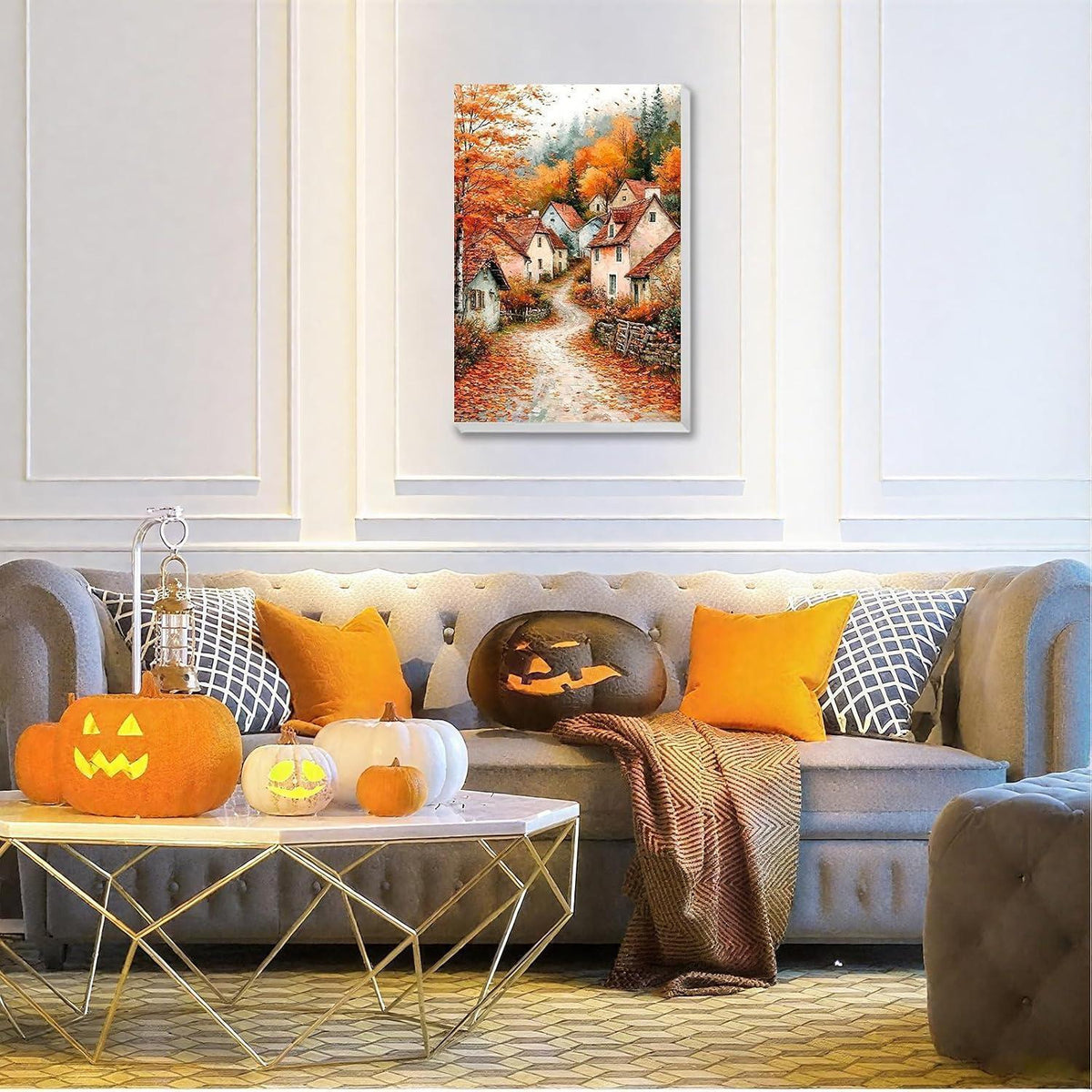 Malen nach Zahlen Landschaft mit Rahmen für Erwachsene
