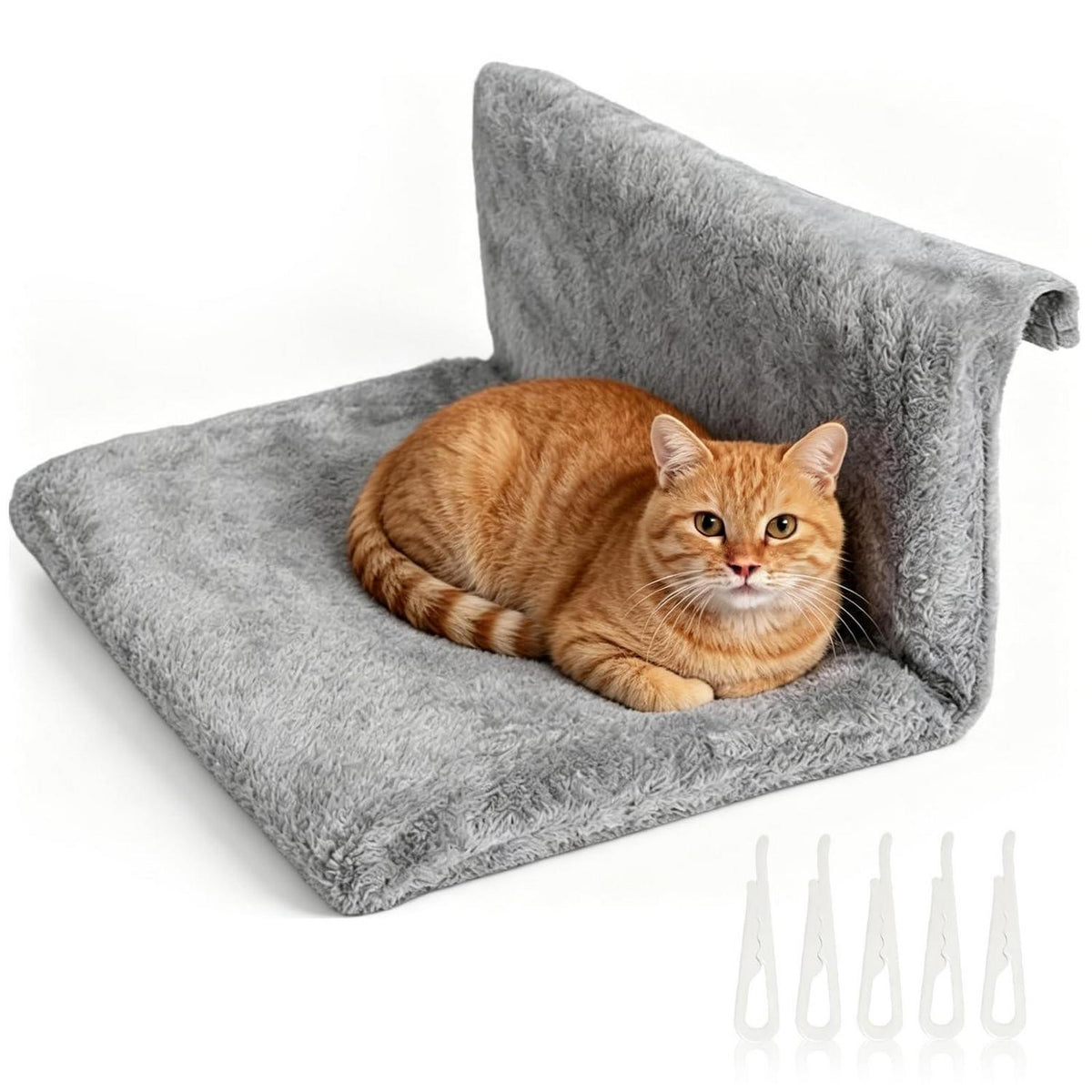 Katzenbett Schreibtisch Grau 45x30x24cm
