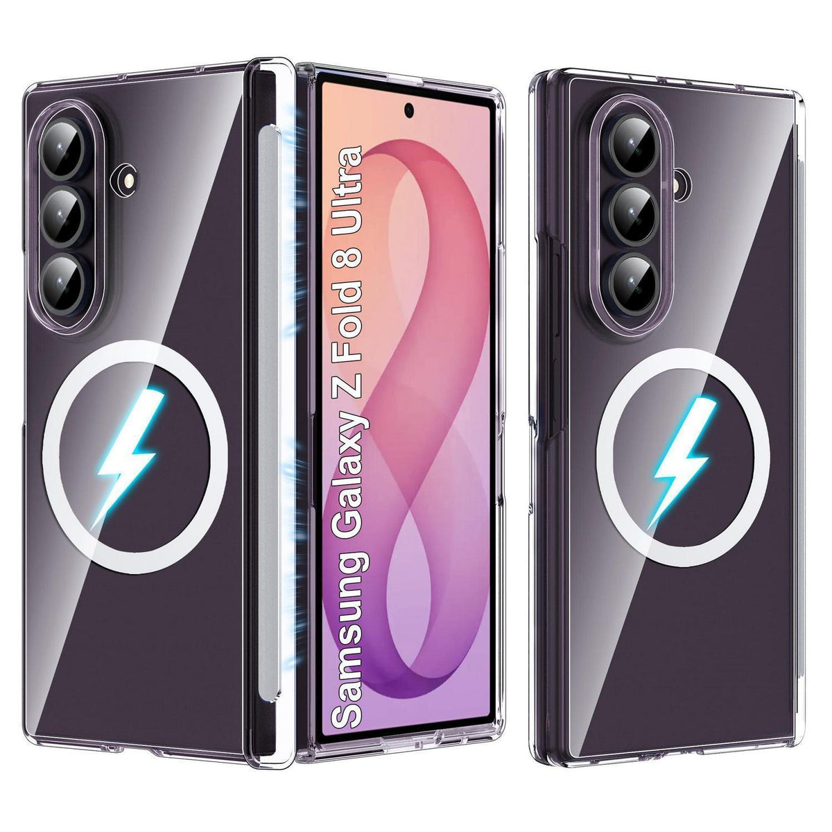 Samsung Z Fold 8 Ultra Hülle Magnetisch mit Scharnierschutz