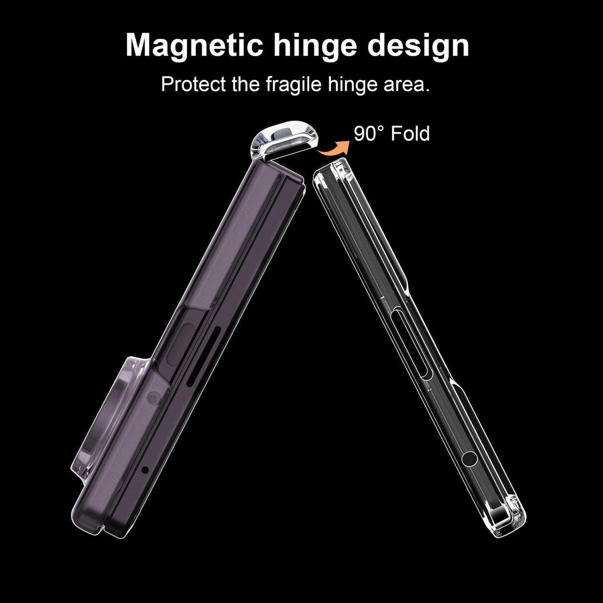 Samsung Z Fold 8 Ultra Hülle Magnetisch mit Scharnierschutz