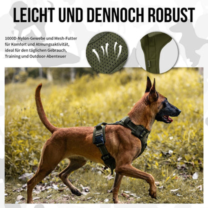 Diesel Taktisches Hundegeschirr Grün M (14-27kg)