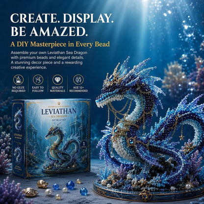 3D Perlen Tier Bastelset Drache – Kreatives DIY Geschenk für Erwachsene