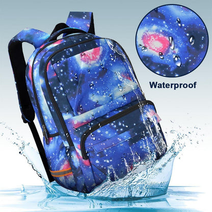 Rucksack mit Rollen für Kinder – Blauer Schulrucksack mit Trolley