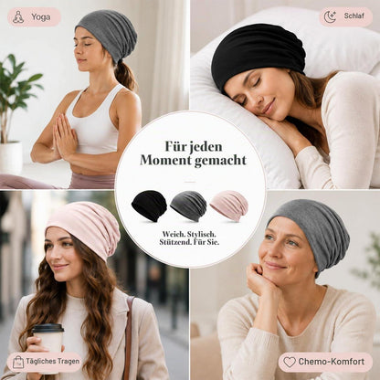 3er Set Damen Strickmützen, dünn & weich, für alle Jahreszeiten