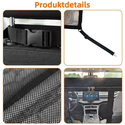 Hundegitter Auto mit Tasche & Netz – 65x59cm Mittel