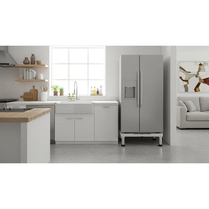 Höhenverstellbarer Kühlschrank-Waschmaschinen Sockel Grau 42-65cm
