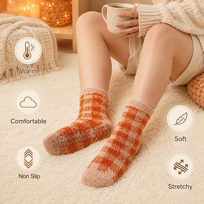 Kuschelsocken Damen warm rutschfest Gr. 36-42 Herbstserie Geschenk