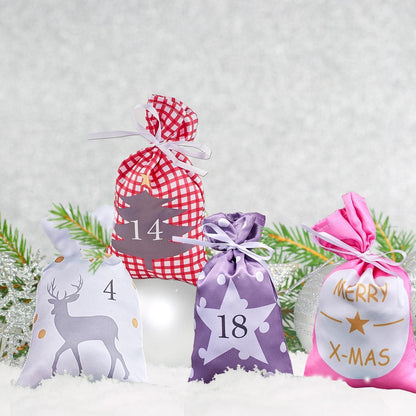 Adventskalender Groß zum Befüllen – 24 Jutebeutel & Deko