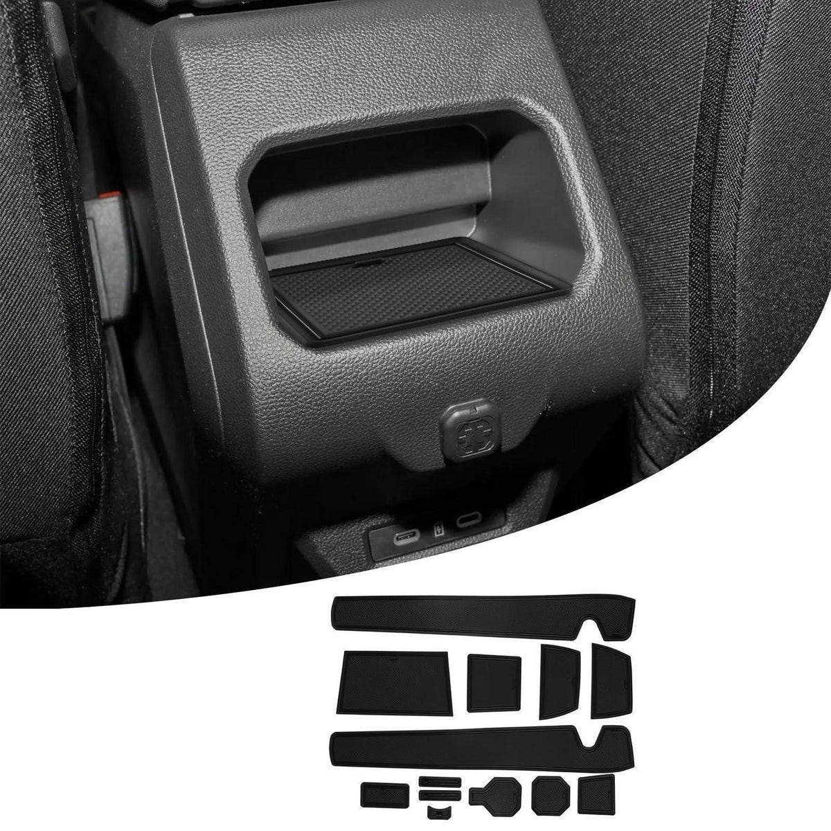 Dacia Duster 3 Mittelkonsole Anti-Rutsch Matten Set 2024/2025