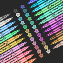 Metallic Marker Stifte Set – 24 Farben für Scrapbooking & DIY