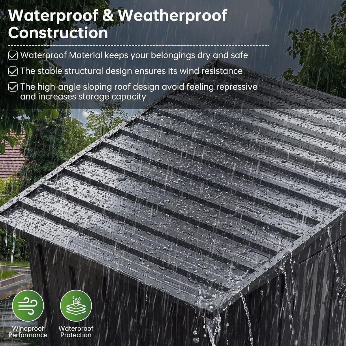 Metall Gerätehaus 4x2 Fuß – Verstellbare Regale & Wetterfest
