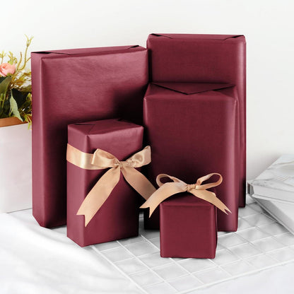 Geschenkpapier Burgunderrot 43 cm x 10 m für alle Anlässe