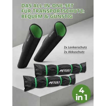 E-Bike Transportschutz Set – Akku & Lenker Regenschutz